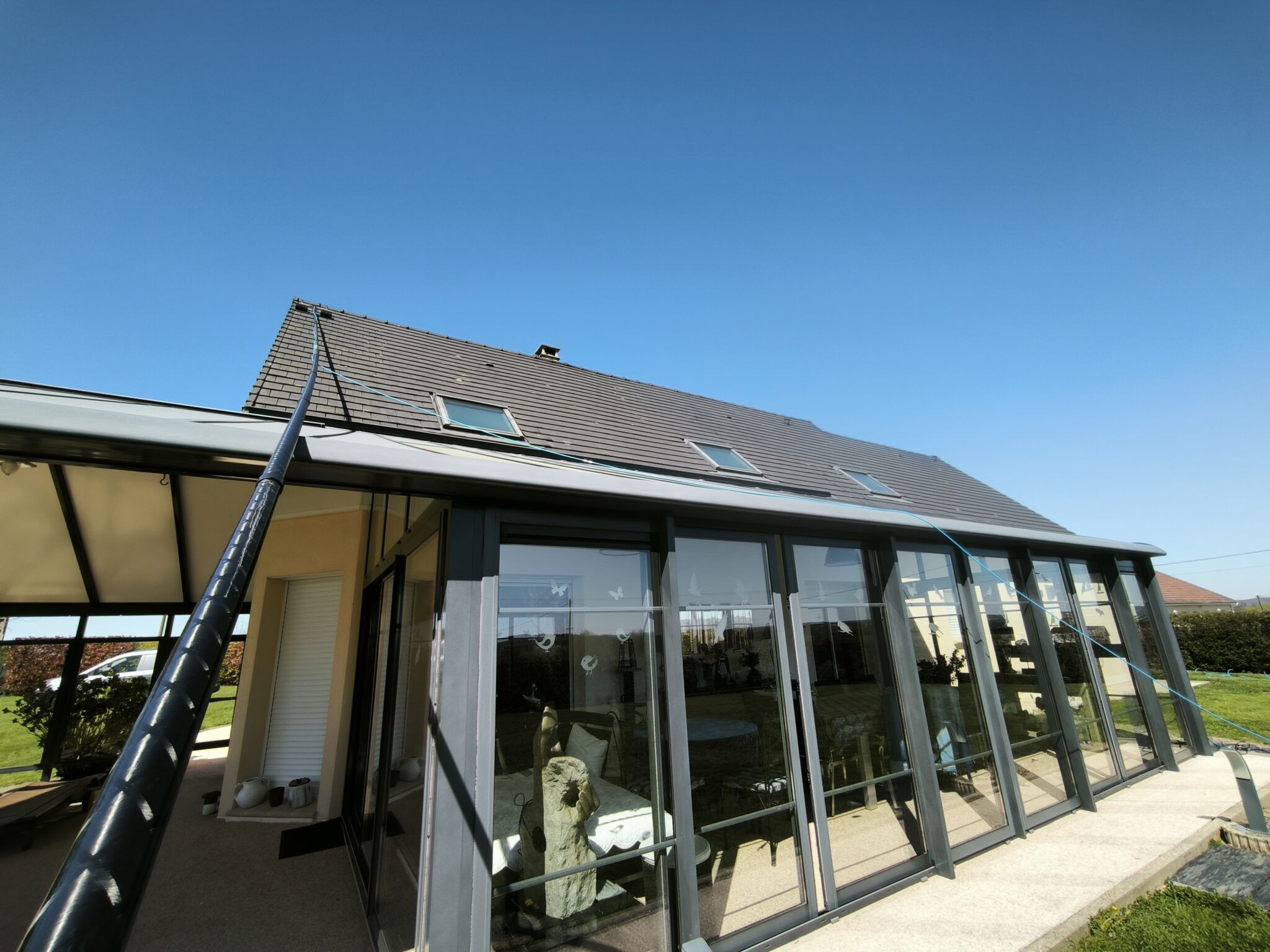 Verrière et atrium vitré de site tertiaire