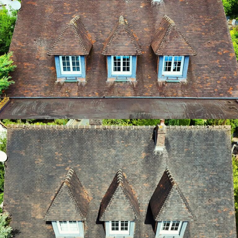 Toiture vue par drone