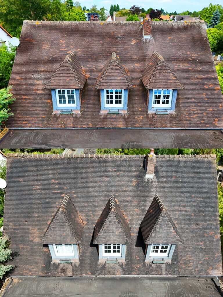 Toiture vue par drone