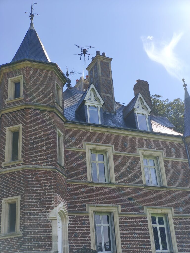 Toiture vue par drone
