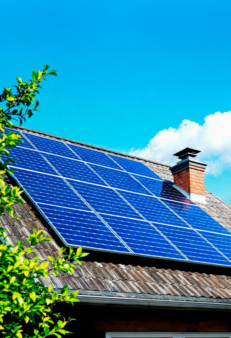Panneaux photovoltaïques vus de près