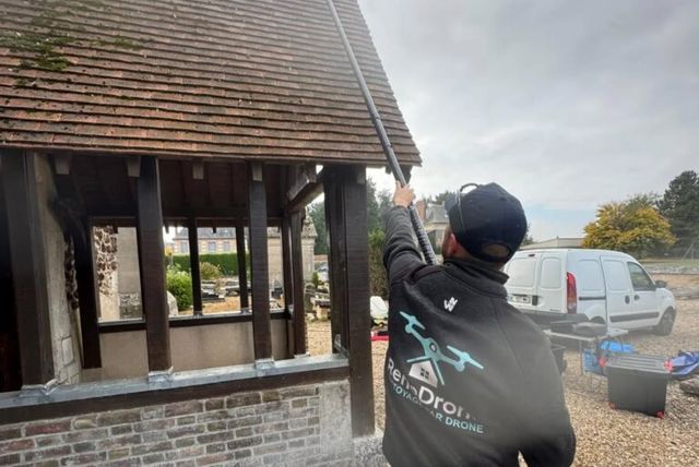 Nettoyage de façade par drone RenoDrone